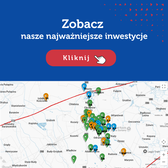 Mapa inwestycji - zobacz nasze najważniejsze inwestycje