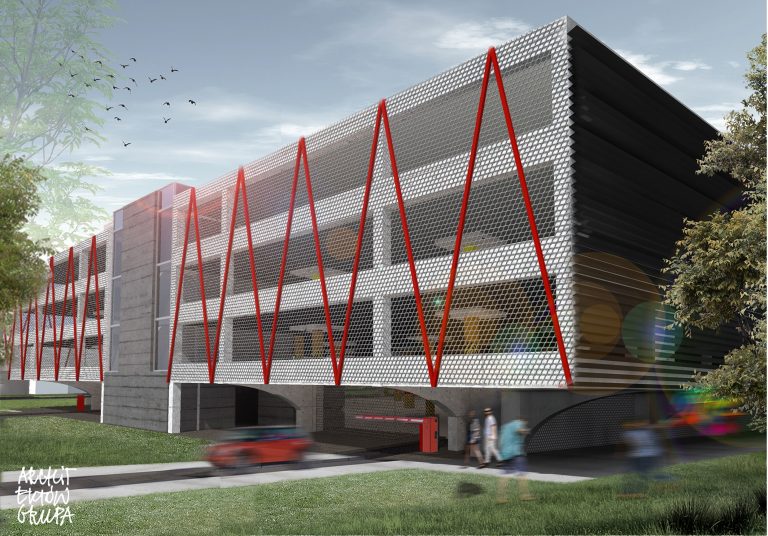 Wizualizacja parkingu na ul. Żydowskiej