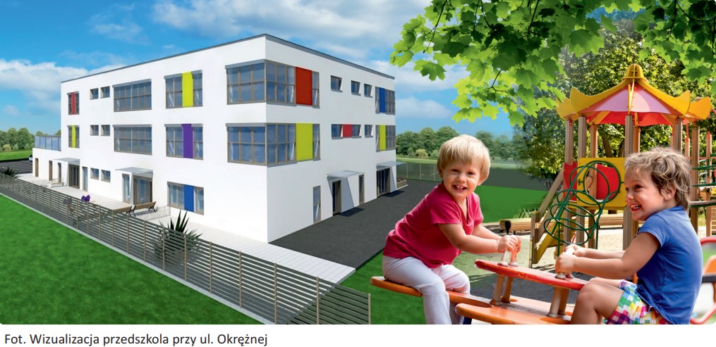 Wizualizacja żłobka i przedszkola
